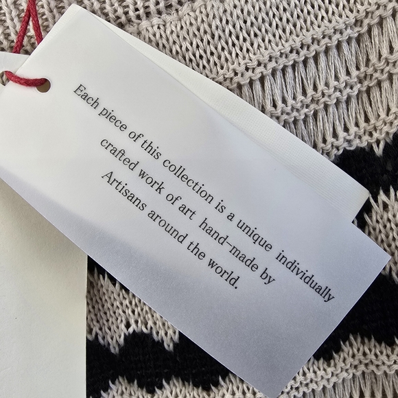 Solitaire Striped Crochet Knit Maxi Skirt NWT Size XL - Picture 8 of 11